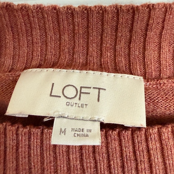 LOFT Women's Sweater in Rust - Picture 3 of 3